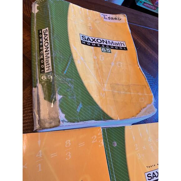 Saxon Math Homeschool 6/5 Text, Solutions Manual, and Tests and Worksheets Set - Picture 4 of 6